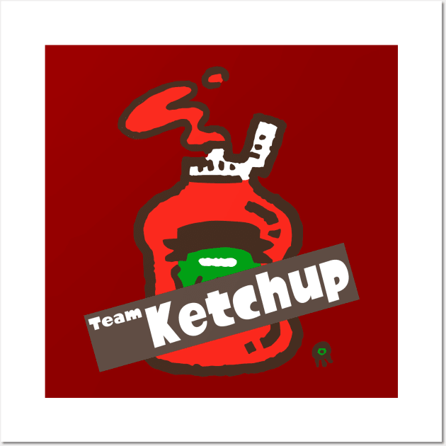 Splatfest Team Ketchup v.2 Wall Art by KumoriDragon